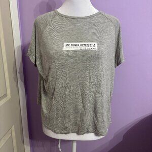 Zara Grey Graphic Tee Shirt